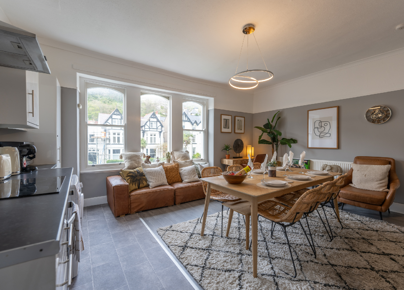 Living and dining room real estate photography in Rochdale by Go360 Studios Greater Manchester